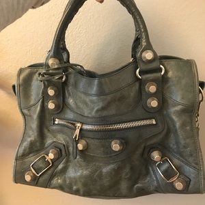 Genuine Balenciaga City bag 21 w/ silver hardware